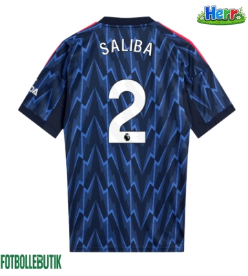 Arsenal William Saliba #2 Bortatröja 2025-26 Kortärmad